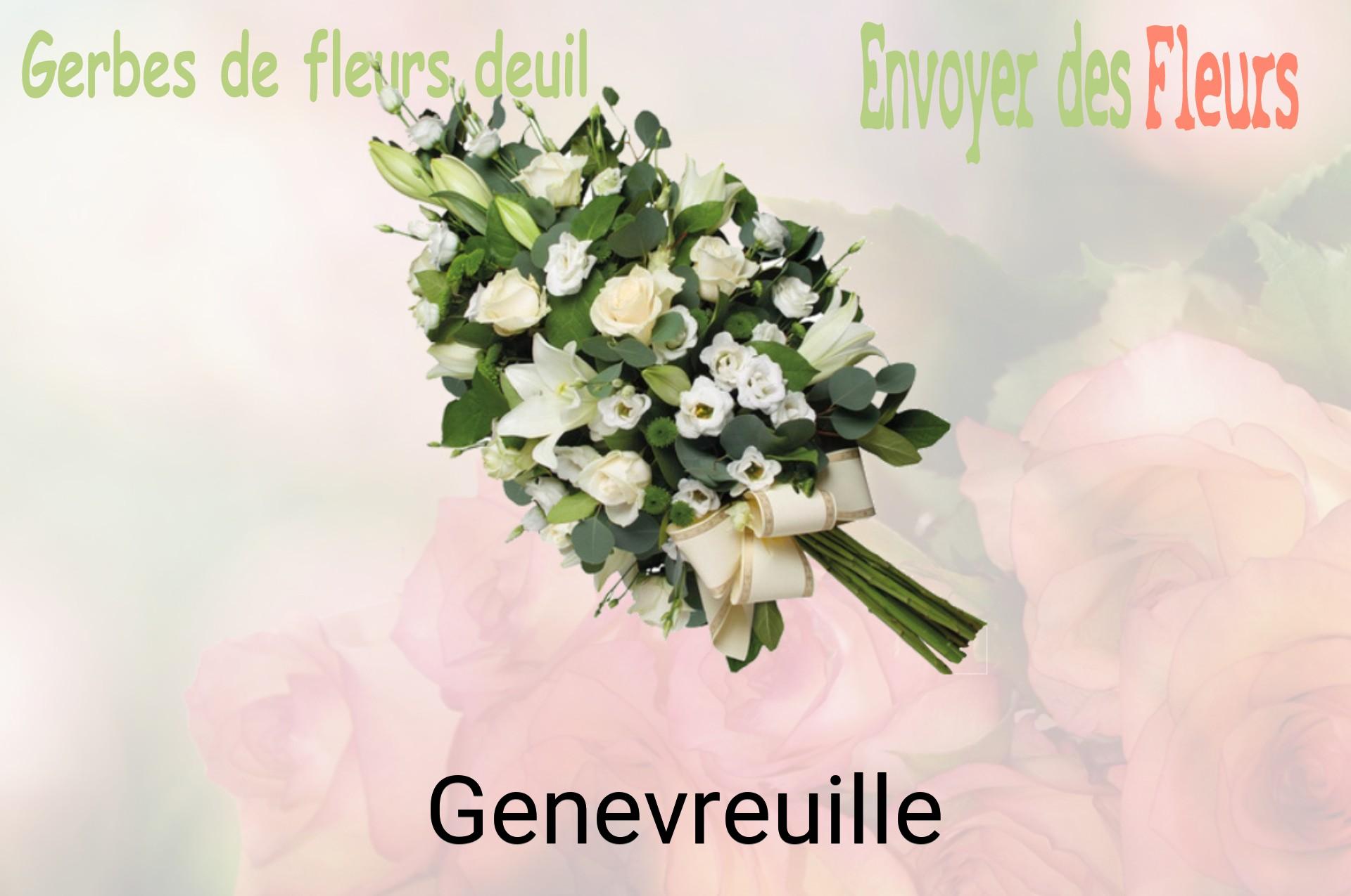 Gerbe de fleurs de deuil livrée à Genevreuille